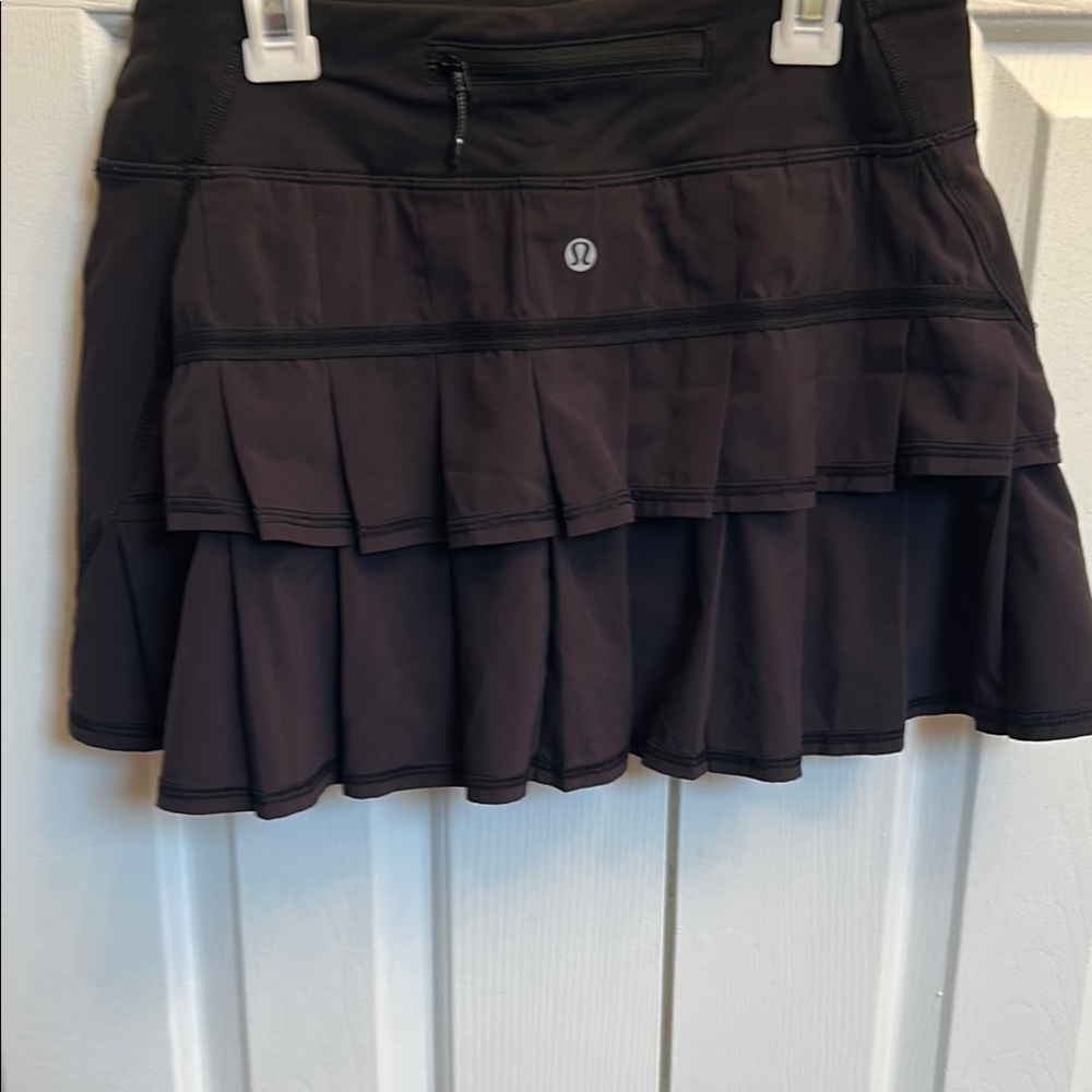 lululemon athletica Black Tiered Skirt